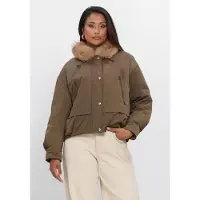 NUKUS Damen Jacken Paula Jacket - Khaki - Größe L