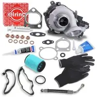 BESTPRICE Turbolader + Montagesatz + Ölleitung + Filter KGE [Hersteller-Nr. 40180619] für BMW