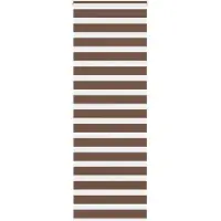 vidaXL Doppelrollo Braun 80x200 cm Stoffbreite 75,9 cm Polyester