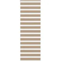 vidaXL Doppelrollo Sandbraun 80x230 cm Stoffbreite 75,9 cm Polyester