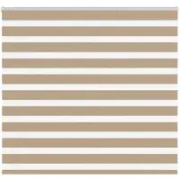 vidaXL Doppelrollo Sandbraun 165x100 cm Stoffbreite 160,9 cm Polyester