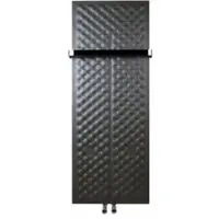BÄDER BOUTIQUE Heizkörper Badheizkörper Design Flach 450x1200MM Mittelanschluss Schwarz