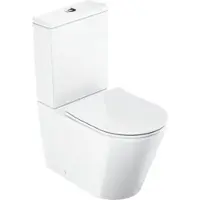 Ravak Stand-WC Toilette Optima mit Spülkasten Spülrandlos SoftClose WC-Sitz Geberit Spülmechanismus Weiß