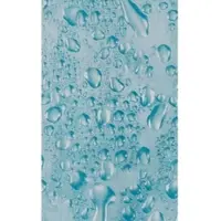 Euroshowers Duschvorhang Wassertropfen 180 x 200 cm mit 12 Ringen