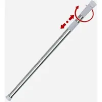 Euroshowers Edelstahl Teleskop Duschvorhangstange 71–115 cm