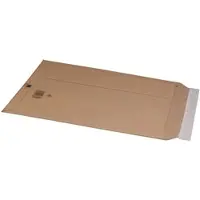 Proregal Mega Deal 100x Versandtasche Aus Wellpappe A3 LxBxH 335x500x50mm mit Selbstklebeverschluss & Aufreißfaden Variable Höhe Braun Versandtüte