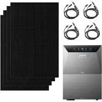 Anker SOLIX Solarbank 4 E5000 Pro Mit 2000W Bifaziale Solarmodule mit 1 BP5000 Erweiterungsakku