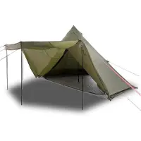 vidaXL Tipi-Familienzelt 8 Personen Olivgrün Wasserdicht