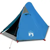 vidaXL Kuppel-Campingzelt 2 Personen Blau Wasserdicht