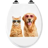 SINOBATH WC-Sitz mit Absenkautomatik Katzen und Hunde