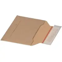 Proregal Mega Deal 100x Versandtasche Aus Wellpappe KB LxBxH 177x120x48mm mit Selbstklebeverschluss & Aufreißfaden Variable Höhe Braun Versandtüte