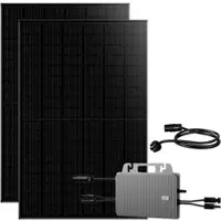 TSUN 910W Balkonkraftwerke Komplettset mit 800W Microinverter und AC Kabel Plug und Play