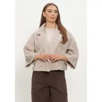 NUKUS Damen Jacken Danique Jacket Pearls - Beige - Größe XXL