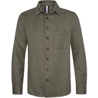Profuomo Herren Overshirts Overshirt Mouline - Bruin - Größe L