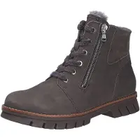 Waldlaufer H Xara Damen Stiefelette braun carbon Nubukleder - Größe: UK 6