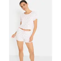 LASCANA Shorty 2 mit Babylock Saum