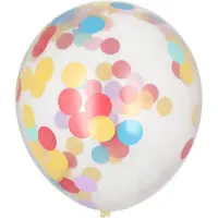 Papstar 72 Luftballons Ø 29 cm mit buntem Konfetti