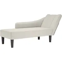 vidaXL Chaiselongue mit Rechter Armlehne Creme Samt