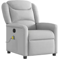 vidaXL Massagesessel Wolkengrau Stoff