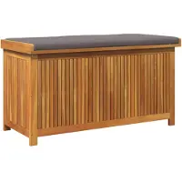 vidaXL Outdoor-Kissenbox 113x50x60,5 cm Massivholz Akazie