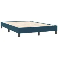 vidaXL Bettgestell ohne Matratze Dunkelblau 120x210 cm Samt