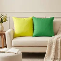 vidaXL Kissenbezug 6 pcs HEERLEN Hellgrün 45 x 45 cm Polyester