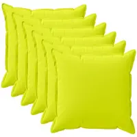 vidaXL Kissenbezug 6 stk. HOUTEN Hellgrün 40 x 40 cm Polyester