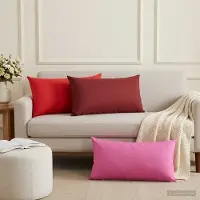 vidaXL Kissenbezug 2 pcs HEERLEN Rosa 40 x 80 cm Polyester