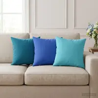vidaXL Kissenbezug 6 pcs HEERLEN Himmelblau 35 x 35 cm Polyester