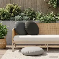 vidaXL Kissenbezug 6 pcs HEERLEN Grau Ø 50 cm Polyester