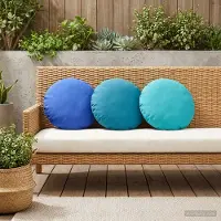 vidaXL Kissenbezug 2 pcs HEERLEN Königsblau Ø 30 cm Polyester
