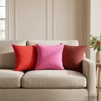 vidaXL Kissenbezug 6 pcs HEERLEN Rosa 40 x 40 cm Polyester