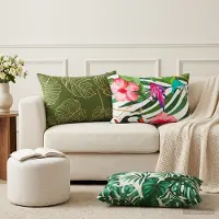vidaXL Kissenbezug 6 pcs HEERLEN Blattmuster 50 x 70 cm Polyester