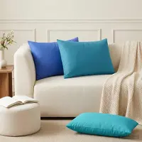 vidaXL Kissenbezug 6 pcs HEERLEN Türkis 50 x 70 cm Polyester