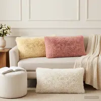 vidaXL Kissenbezug 6 pcs HEERLEN Weiß 40 x 70 cm PV Fleece
