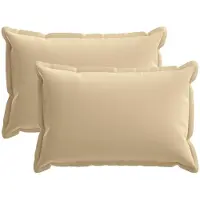 vidaXL Kissenbezug 2 stk. HOUTEN Beige 50 x 80 cm Polyester