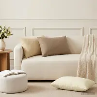 vidaXL Kissenbezug 6 stk. HEERLEN Taupe 50 x 75 cm Polyester