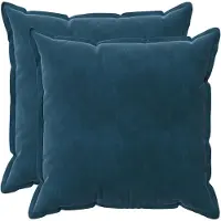vidaXL Kissenbezug 2 pcs HOUTEN Blau 60 x 60 cm Samt