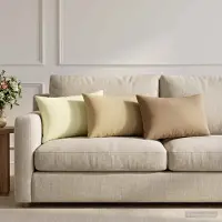 vidaXL Kissenbezug 2 pcs HEERLEN Beige 30 x 50 cm Polyester