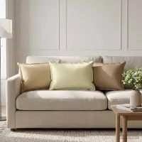 vidaXL Kissenbezug 2 stk. HOUTEN Taupe 30 x 50 cm Polyester