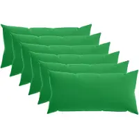 vidaXL Kissenbezug 6 pcs HEERLEN Grün 40 x 80 cm Polyester
