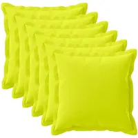 vidaXL Kissenbezug 6 stk. HOUTEN Hellgrün 55 x 55 cm Polyester