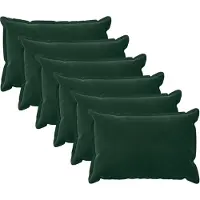 vidaXL Kissenbezug 6 pcs HOUTEN Dunkelgrün 50 x 75 cm Samt