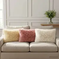 vidaXL Kissenbezug 6 pcs HEERLEN Weiß 30 x 50 cm PV Fleece