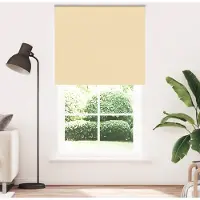 vidaXL Verdunkelungsrollo Beige 140x210 cm Stoffbreite 136,6 cm