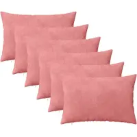 vidaXL Kissenbezug 6 pcs HEERLEN Rosa 30 x 50 cm Samt