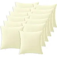 vidaXL Kissenbezug 12 pcs HEERLEN Creme 40 x 40 cm Polyester