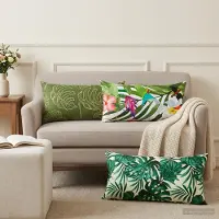 vidaXL Kissenbezug 6 pcs HEERLEN Mehrfarbig 40 x 70 cm Polyester