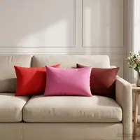 vidaXL Kissenbezug 2 pcs HEERLEN Rot 40 x 60 cm Polyester