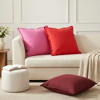 vidaXL Kissenbezug 2 stk. HOUTEN Weinrot 55 x 55 cm Polyester